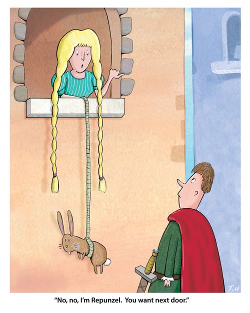 "No, no, I'm Repunzel.  You want next door."