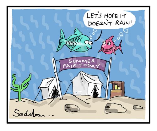 "Let's hope it doesn't rain!"