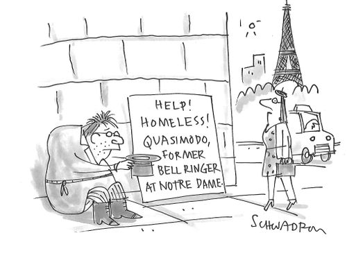 Help! Homeless! Quasimodo, Former Bellringer at Notre Dame