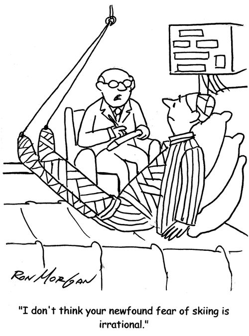 "I don't think your newfound fear of skiing is irrational."