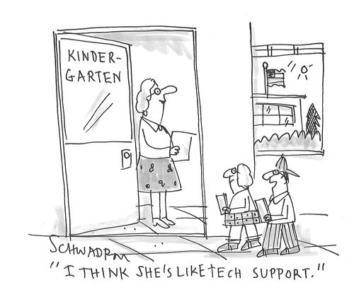 "I think she's like tech support."