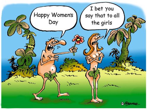 "Happy Women's Day."