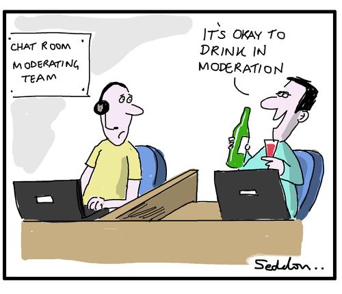 "It's okay to drink in moderation."
