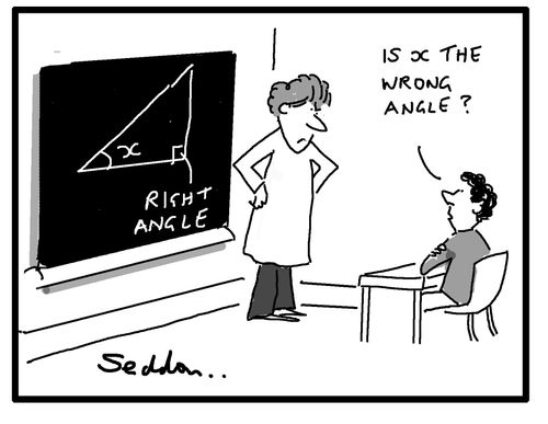 "Is x the wrong angle?"
