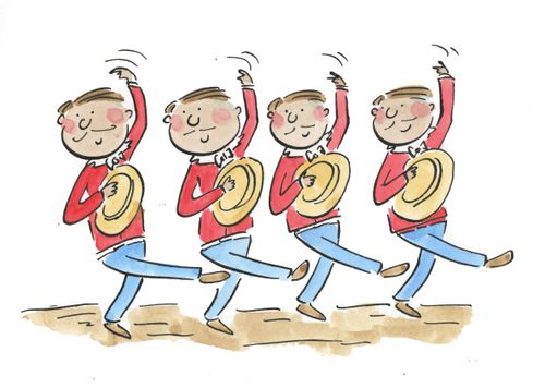 Barber shop quartet