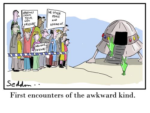 First encounters of the awkward kind.