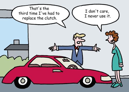 "That's the third time I've had to replace the clutch."