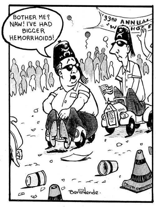"Bother me ? Naw! I've had bigger hemorrhoids!"