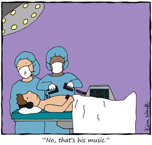 "No, that's his music."