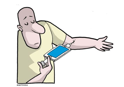 Addiction to mobile phones