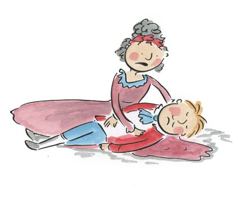 Tosca discovers Mario Cavaradossi is stabbed