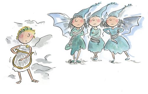 Orpheus serenades the furies