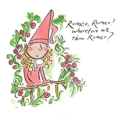 "Romeo, Romeo! Wherefore art thou Romeo?"