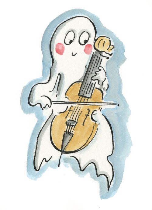 Ghost Playing Cello