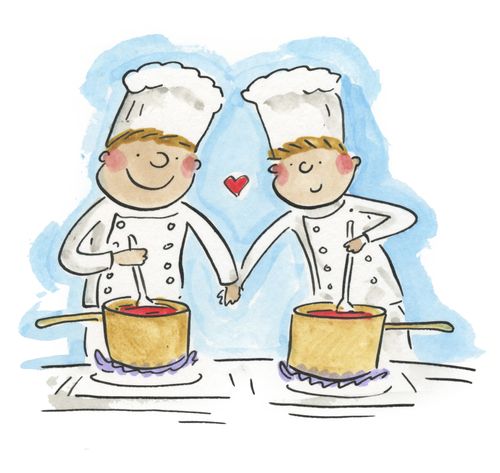 Chefs in love