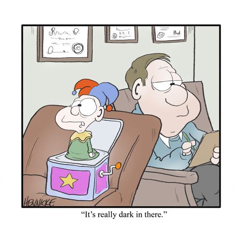 "It's really dark in there ."