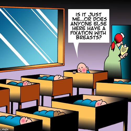 "Is it just me. . . or does anyone else here have a fixation with breasts?"