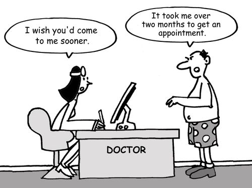 "It took me over two months to get an appointment."