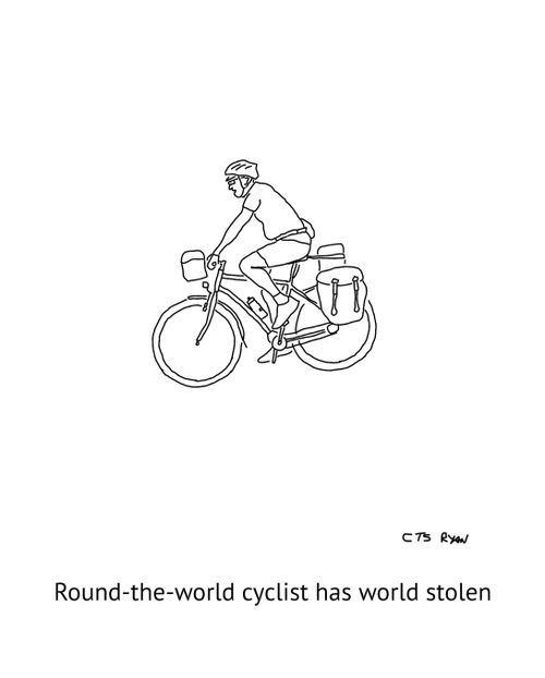 Round-the-world cyclist has world stolen