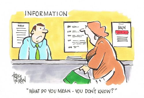 "What do you mean - you don't know?"