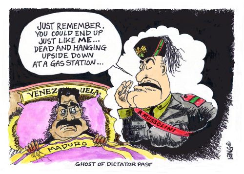"Just remember, you could end up just like me. . . dead and hanging upside down at a gas station. . ."
