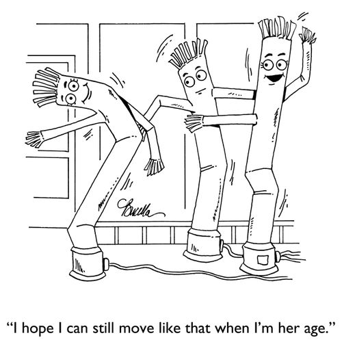 "I hope I can still move like that when I'm her age."