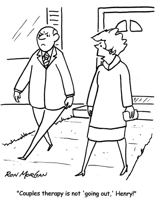 "Couples therapy is not 'going out.' Henry!"