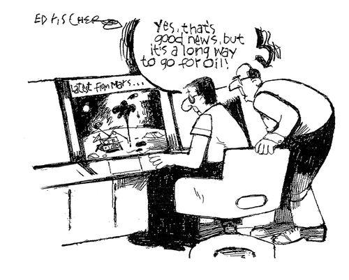 "Yes, that's good news, but it's a long way to go for oil!"