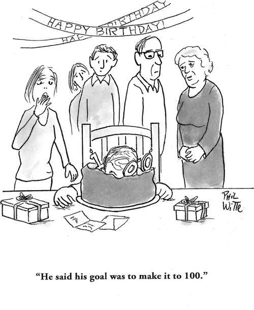 "He said his goal was to make it to 100."