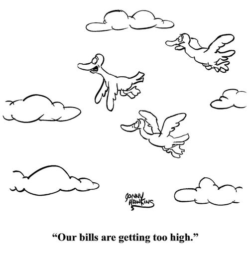 "Our bills are getting too high."