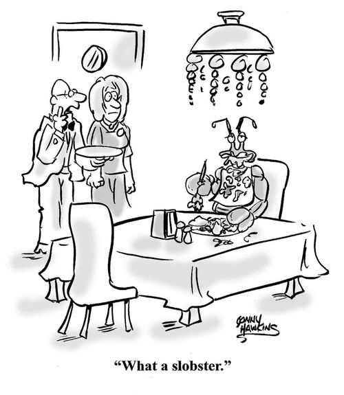 "What a slobster."