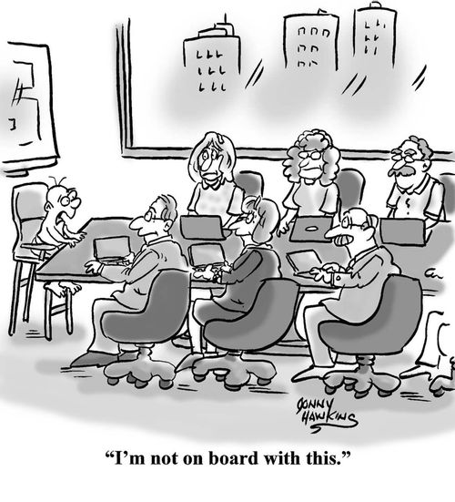 "I'm not on board with this."