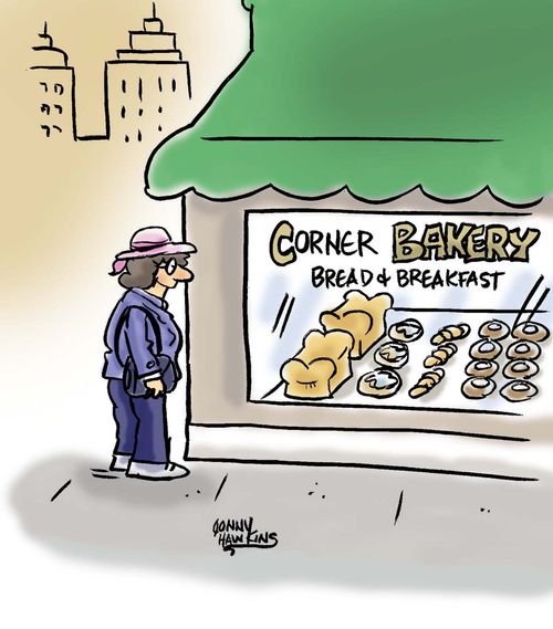 Corner Bakery ... Bread and Breakfast.