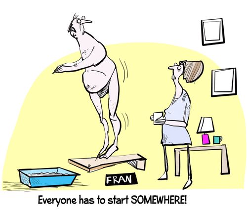 "Everyone has to start somewhere."