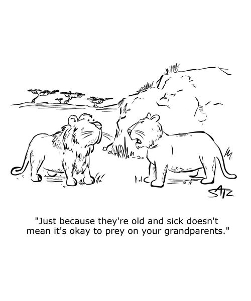 "Just because they're old and sick doesn't mean it's okay to prey on your grandparents."