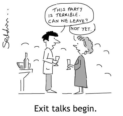 Exit talks begin.