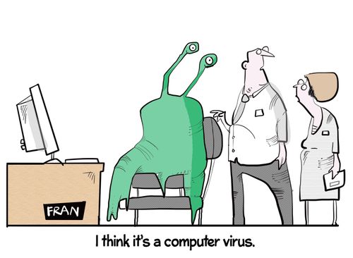 "I think it's a computer virus."