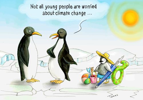 "Not all young people are worried about climate change. . ."