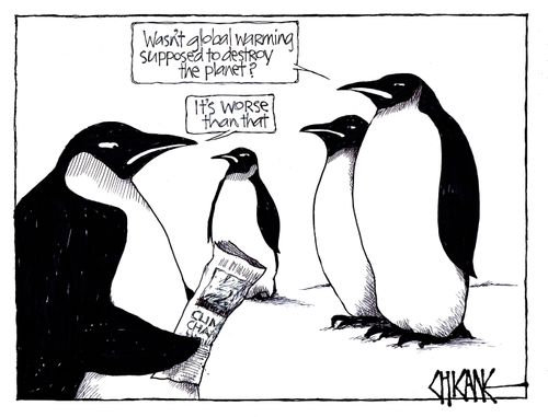 "Wasn't global warming supposed to destroy the planet."