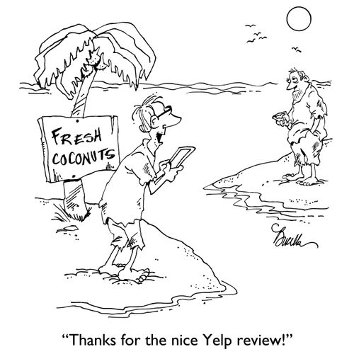 "Thanks for the nice Yelp review!"