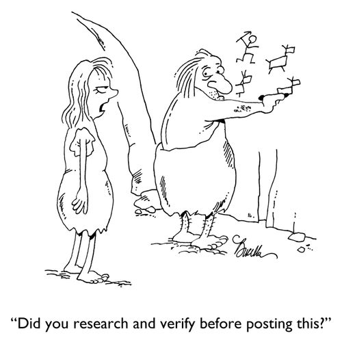 "Did you research and verify before posting this?"