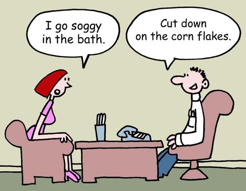 "I go soggy in the bath."