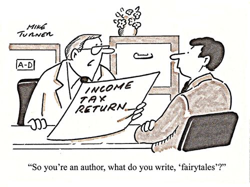 "So you're an author, what do you write, 'fairy tales'?"