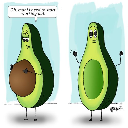 "Oh, man! I need to start working out!"