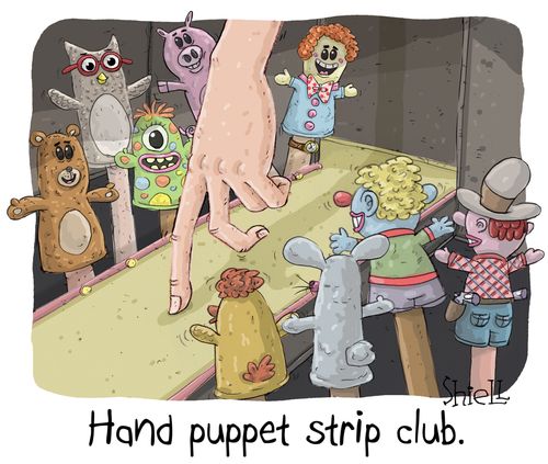 Hand Puppet Strip Club