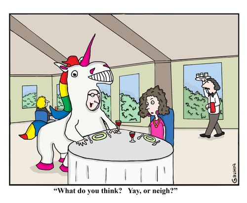 "What do you think? Yay, or neigh?"