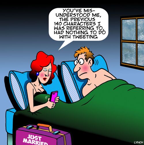 "You've misunderstood me, the previous 140 characters I was referring to had noting to do with tweeting."