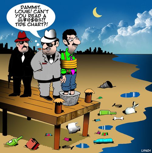 "Dammit, Louie! Can't you read a @$% tide chart!?"