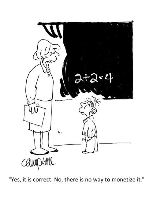 "Yes, it is correct. No, there is no way to monetize it."