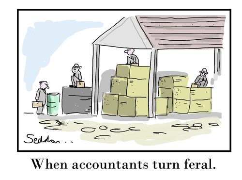 When accountants turn feral.